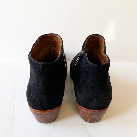 Sam Edelman Black Petty Suede Ankle Booties Size 6 - Picture 7 of 11